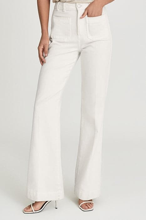 ISA-WIDE LEG JEAN WHITE by Reiss