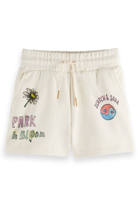 PLACED ARTWORK SWEATSHORTS VANILLA ICE by Scotch & Soda