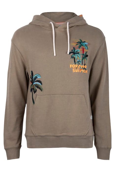 FOREVER SUMMER ARTWORK HOODIE KHAKI by Scotch & Soda