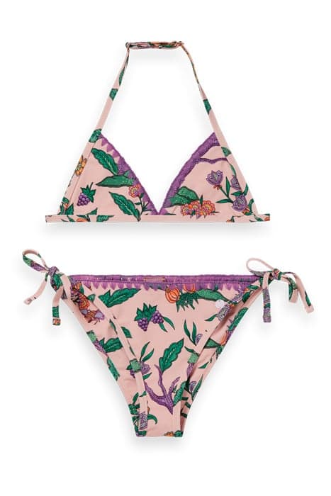 ALL-OVER PRINTED CROCHET EDGE BIKINI FLOWER GARDEN by Scotch & Soda