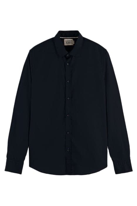 ESSENTIAL - SOLID ORGANIC CO/EA SLIM FIT SHIRT NIGHT by Scotch & Soda