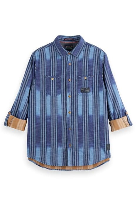 REGULAR FIT BONDED COTTON SHIRT COMBO A by Scotch & Soda