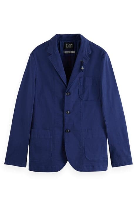 UNCONSTRUCTED 3-BUTTON BLAZER MARINE by Scotch & Soda