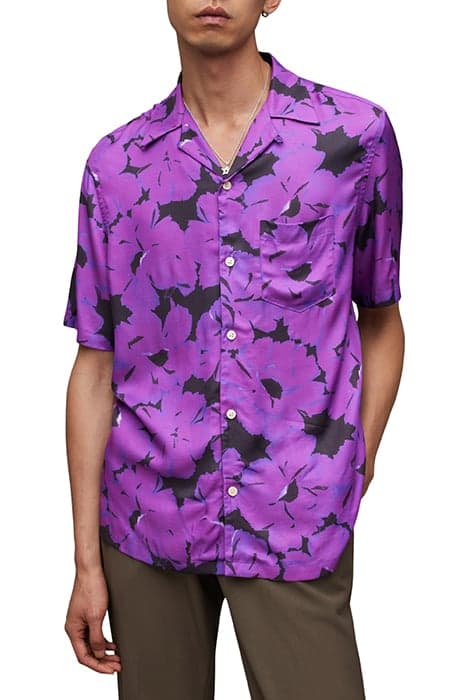 KAZA SS SHIRT ELECTRIC PURPLE by AllSaints