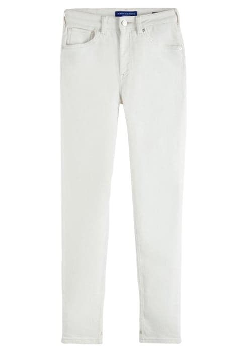 HAUT SKINNY JEANS — GARMENT DYED COLOURS DENIM WHITE by Scotch & Soda