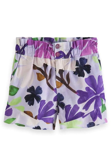 ALL-OVER PRINTED RUFFLE HEM SHORTS PAINTERS FLOWER by Scotch & Soda