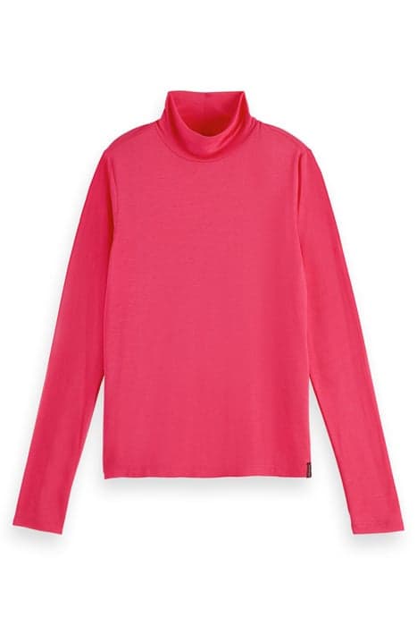 TURTLE-NECK LONG SLEEVED TOP COSMIC PINK by Scotch & Soda