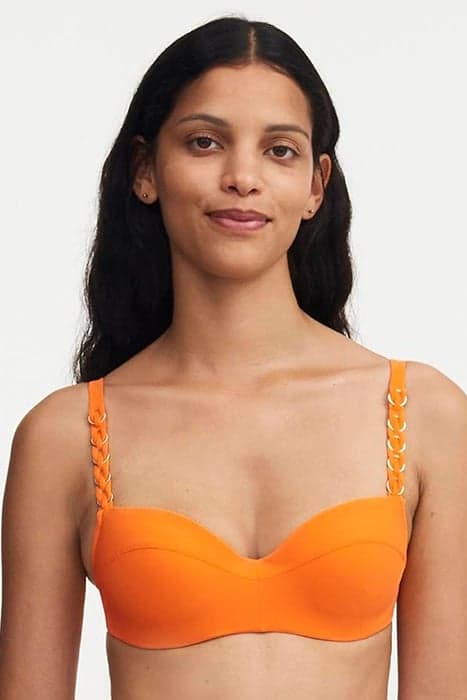 SW BRA TSHIRT HALF CUP MEMORY ORANGE by Chantelle