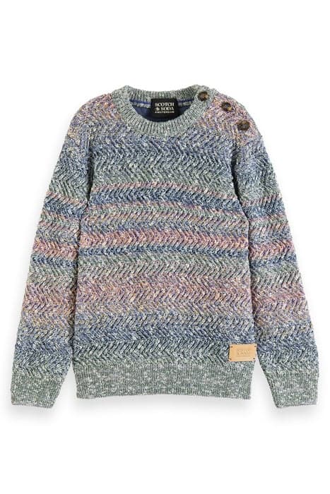 COLOURFUL CABLE KNIT PULLOVER COMBO A by Scotch & Soda