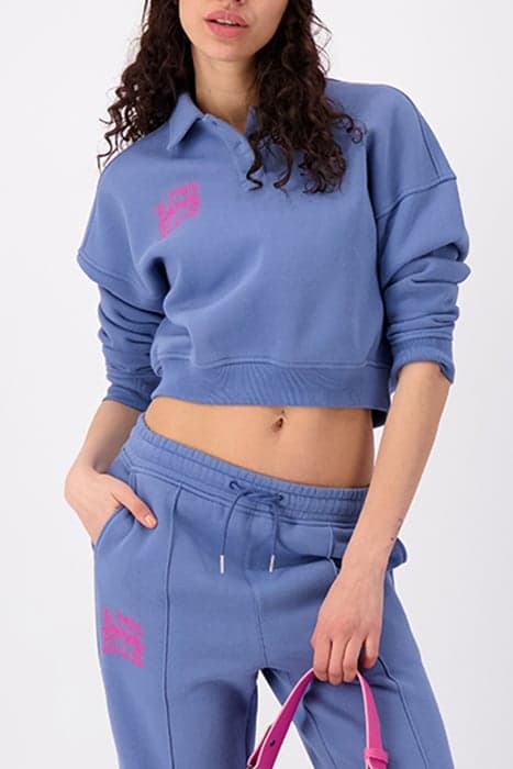 EASE POLO SWEATER BLUE by Black Bananas