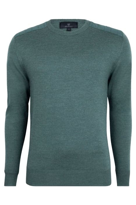 ROSLARE CREWNECK JUMPER ATLAS GREEN by Belstaff