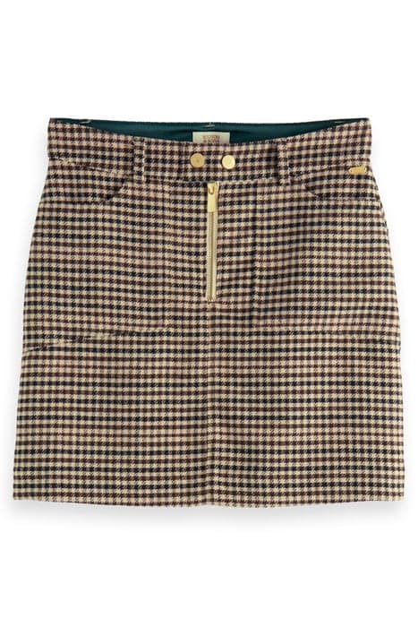 MINI SKIRT IN HERITAGE CHECK WINTER FROST CHECK by Scotch & Soda