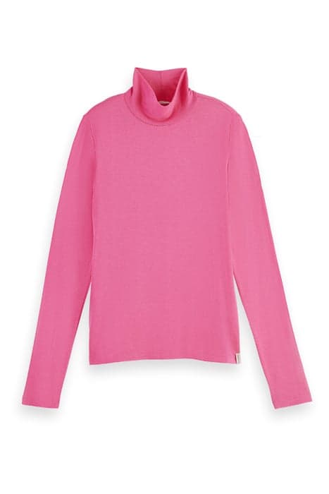 TURTLE-NECK LONG SLEEVED TOP SOFT ROSE by Scotch & Soda