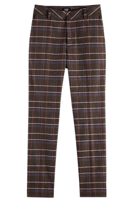 LOWRY - MID-RISE SLIM HERITAGE POP CHECK TROUSERS HERITAGE P by Scotch & Soda