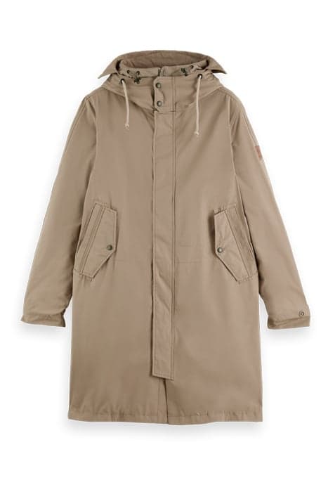 PARKA WITH DETACHABLE INNER JACKET TAUPE by Scotch & Soda