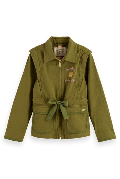 SHOULDER DETAIL FESTIVAL JACKET MILITARY by Scotch & Soda