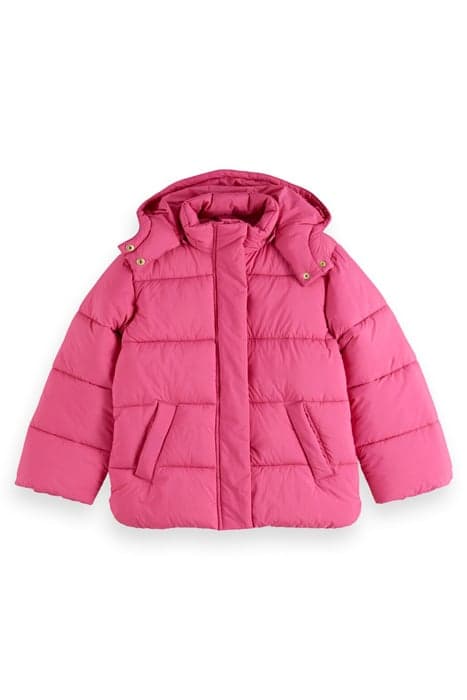 LIGHTWEIGHT OVERSIZED PUFFER JACKET FIELD FLOWER PINK by Scotch & Soda