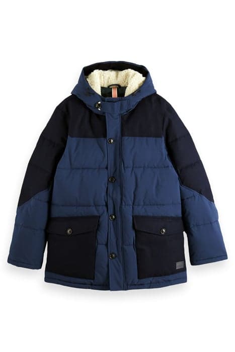 MID-LENGTH PANELLED PUFFER JACKET NIGHT by Scotch & Soda