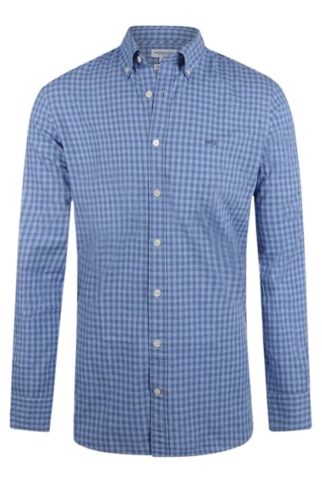 SMALL TONAL CHECK SHIRT MEDIUM BLUE by McGregor