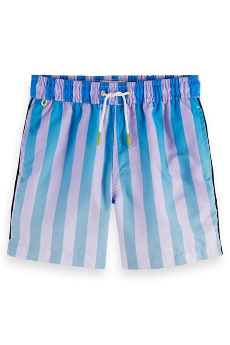 MID LENGTH - 'MAGIC' STRIPED SWIM SHORTS MULTICOLOUR STRIPE by Scotch & Soda