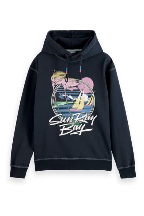 ARTWORK HOODIE NAVY by Scotch & Soda