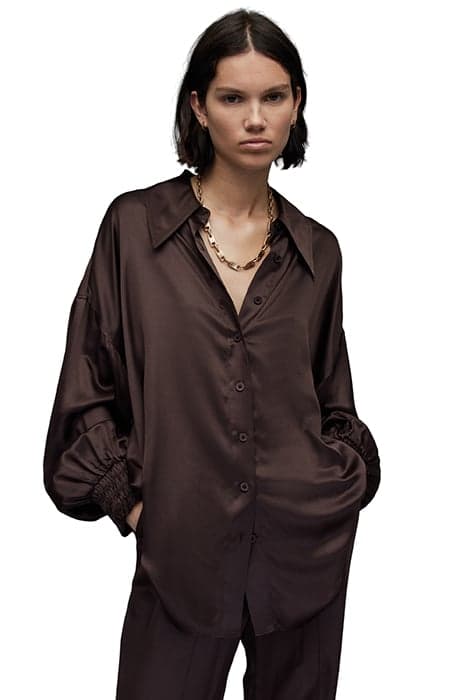 CHARLI SHIRT WARM CACAO BROWN by AllSaints