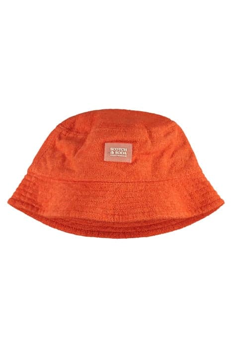 UNISEX TOWELLING BUCKET HAT SPICY ORANGE by Scotch & Soda