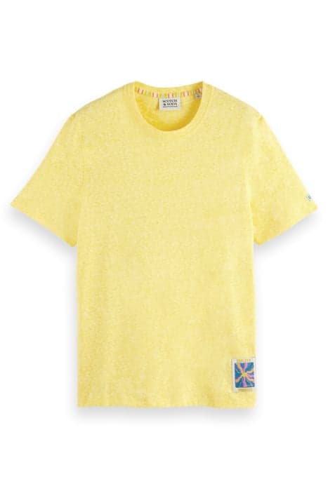 MELANGE TEE WITH CHEST LABEL SUNSHINE MELANGE by Scotch & Soda