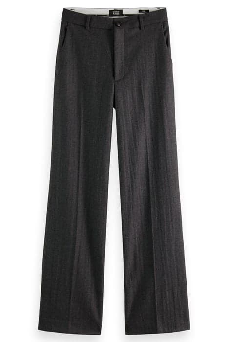 EDIE - HIGH RISE WIDE-LEG TROUSERS IN STRUCTURED QUALITY DAR by Scotch & Soda