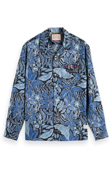 AOP CAMP SHIRT NOCTURNAL FLORAL BLUE by Scotch & Soda