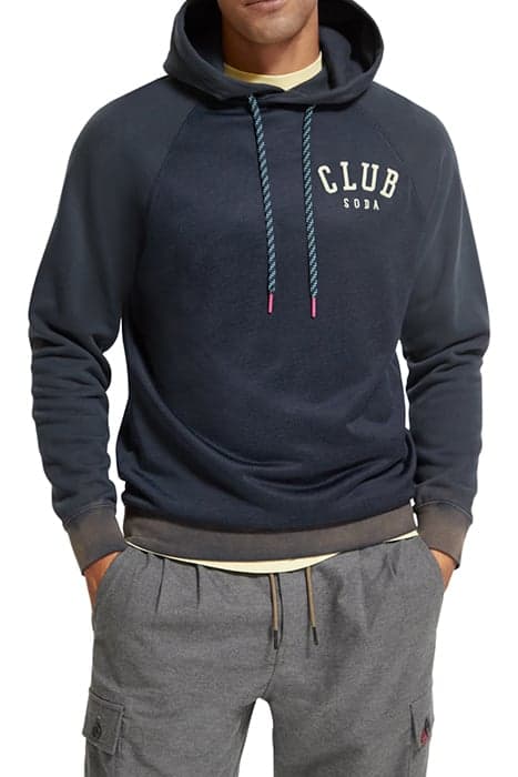 REGULAR FIT HOODIE WITH SPRAY EFFECT IN ORGANIC COTTON BLEND by Scotch & Soda