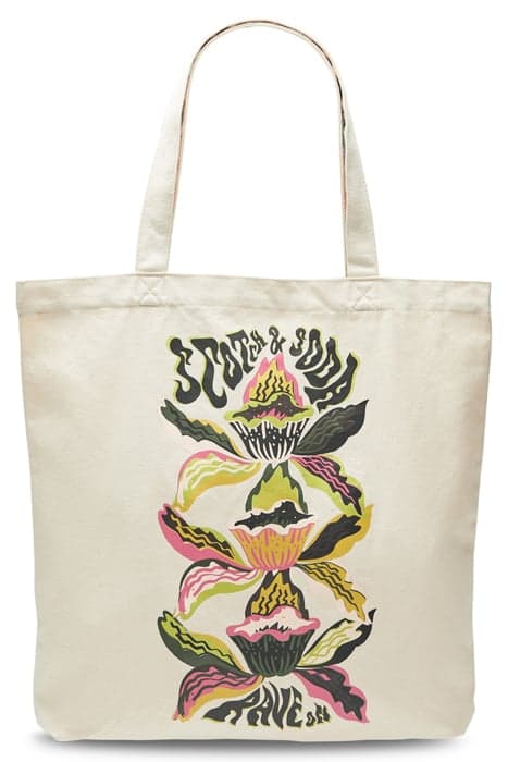 CANVAS ARTWORK TOTE ECRU by Scotch & Soda