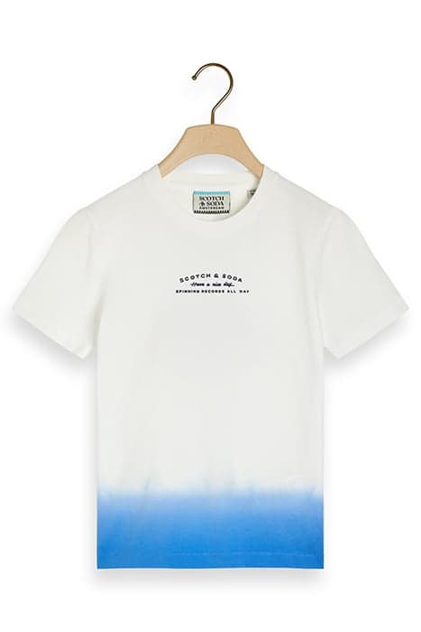 COTTON IN CONVERSION RELAXED-FIT DIP-DYED T-SHIRT WHITE by Scotch & Soda