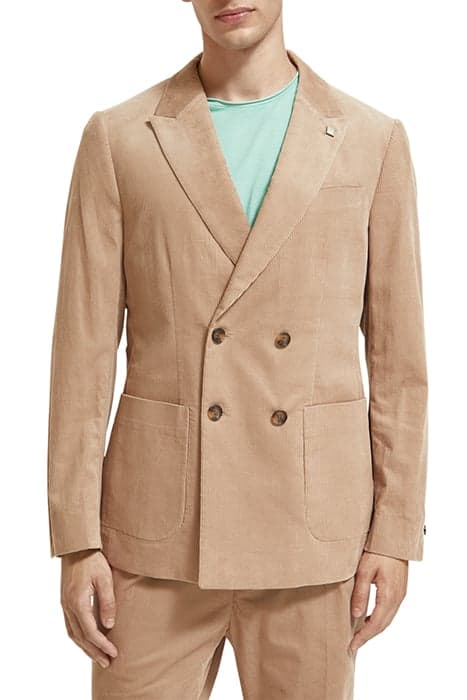 LIGHTWEIGHT CORDUROY DOUBLE-BREASTED BLAZER CAMEL by Scotch & Soda