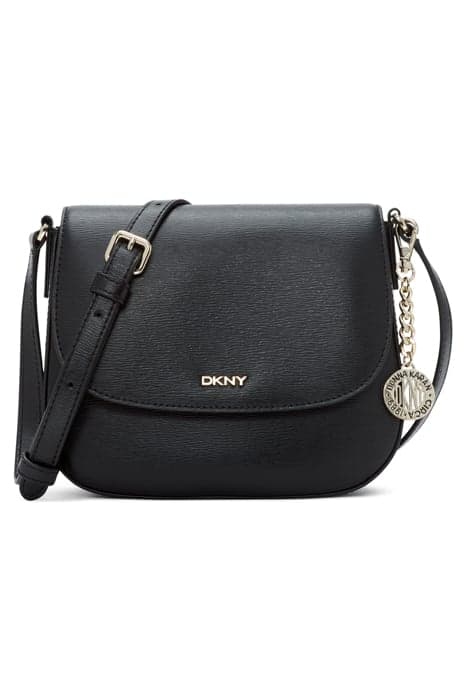 BRYANT SADDLE BAG BLK/GOLD by DKNY