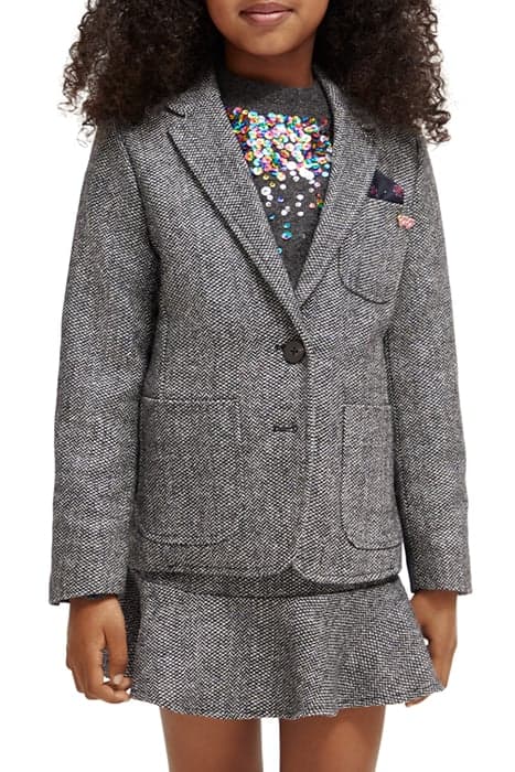 WOOL BLEND HERRINGBONE BLAZER HERRINGBONE TWEED by Scotch & Soda