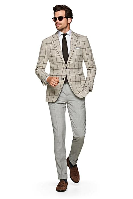 BROWN CHECKED JORT JACKET BROWN by Suitsupply