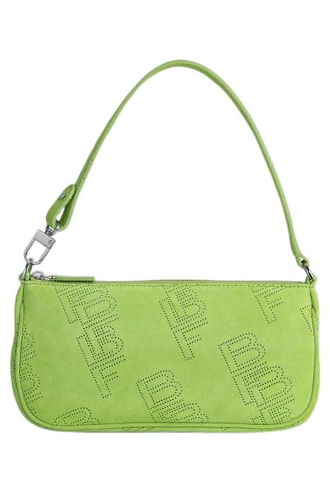 RACHEL BRIGHT GREEN PERFORATED SUEDE LEATHER by BY FAR