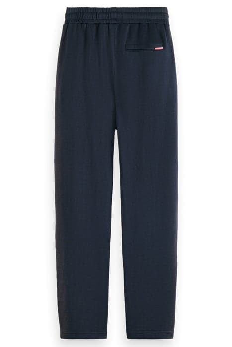 SWEATPANT WITH SPRAY EFFECT IN ORGANIC COTTON BLEND NIGHT by Scotch & Soda