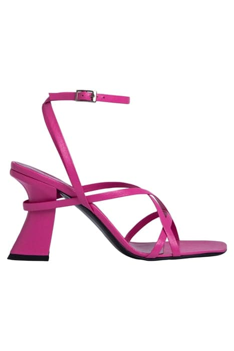 KERSTI HOT PINK GRAINED LEATHER by BY FAR