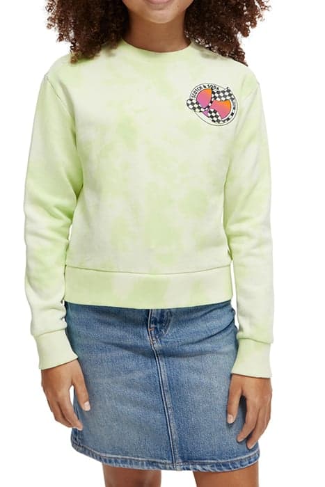 RELAXED-FIT TIE-DYE SWEATSHIRT LIMELIGHT TIEDYE by Scotch & Soda