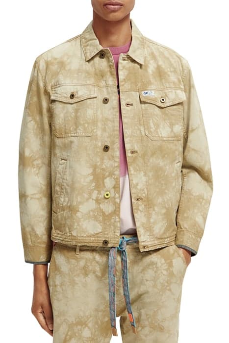 TIE-DYED TRUCKER JACKET COMBO B by Scotch & Soda