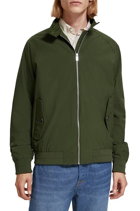 CLASSIC HARRINGTON SOFT-SHELL JACKET FIELD GREEN by Scotch & Soda