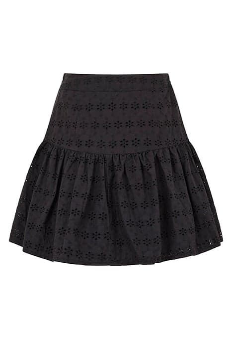 BRODERIE FLIPPY SKIRT S BLACK by French Connection