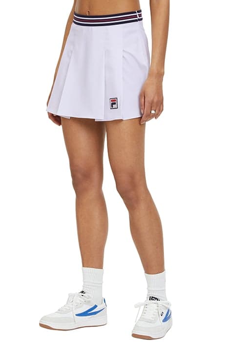 LAIWU PLEATED TENNIS SKIRT BRIGHT WHITE by FILA