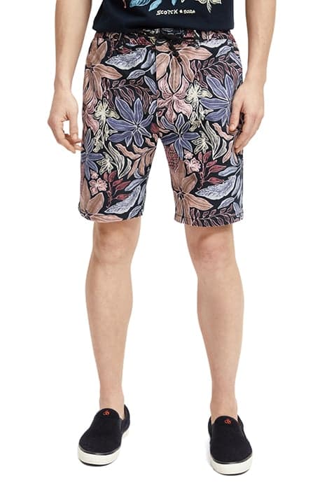 FAVE - PRINTED WASHED TWILL SHORTS NOCTURNAL FLORAL MULTI by Scotch & Soda