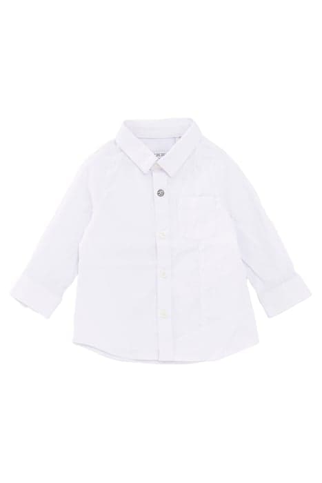 BABY BOY WHITE SHIRT WITH EMBROIDERED COLLAR by IKKS