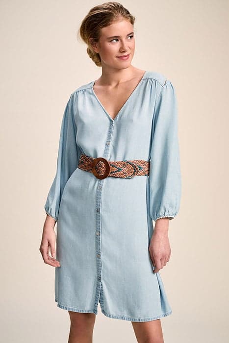 ROLLINS - CHAMBRAY DRESS WITH LADDER DAYS by ONE STEP