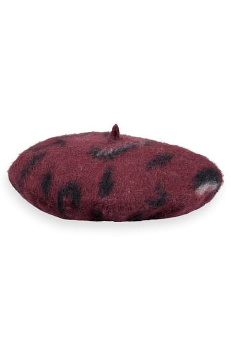 BRUSHED ANIMAL BERET BORDEAUX by Scotch & Soda