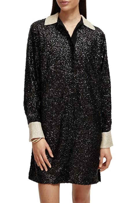 SEQUIN MINI DRESS BLACK by Scotch & Soda